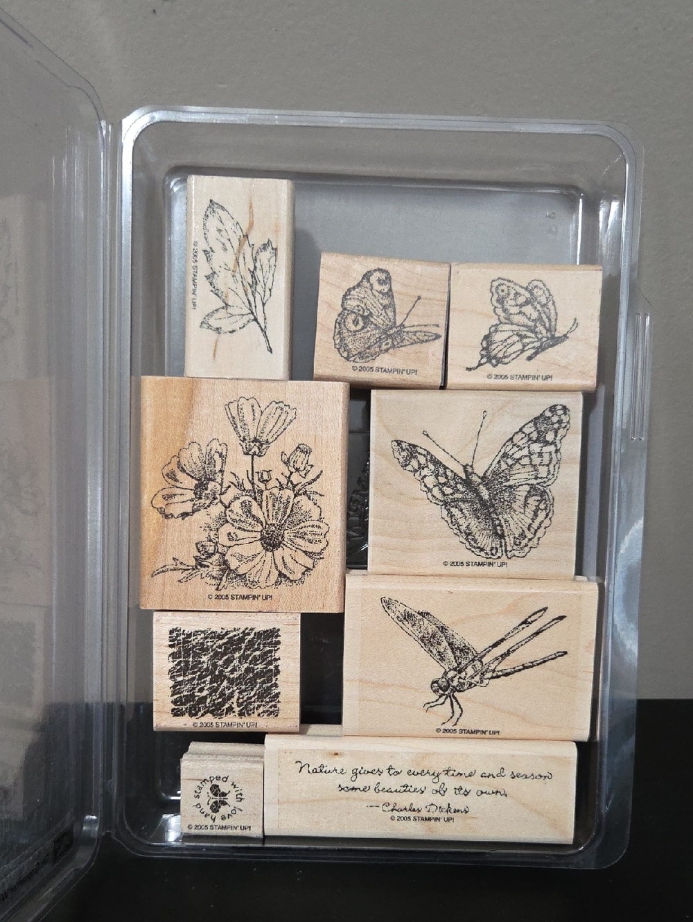 On Gossamer Wings  Rubber Stampin Up Set